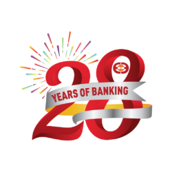 28th Everest Bank Anniversary Logo